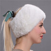 New quality Winter New Mink Scarf Women Real Mink Fur Hat Knitted Mink Fur Headband Muffler Ring Russian Elastic Neckerchief