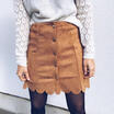 Fashion Womens PU Leather Skirt High Waist Slim Party Pencil Mini Lace UP Skirt