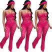 Womens Lace Long Sleeve Jumpsuit Romper Clubwear Playsuit Bodycon Party Trousers