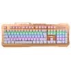 Tarantula AULA F2008 mixed light horse machine mechanical keyboard without red 104 key game keyboard mechanical black axis earth Hao gold version
