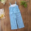UK Kids Baby Girls Striped Romper Jumpsuit Bodysuit Flared Pants Outfits Clothes