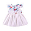 Infant Kid Baby Girl Dress Loose Floral Party Dress Solid Summer Dresses Clothes