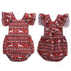 Kids Baby Girl Deer Snowflake Romper Jumpsuit Outfits Sunsuit XMAS Clothing AU