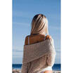 Womens Off shoulder Long Sleeve Oversized Pullover Sweater Jumper Loose Tops