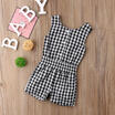 Newborn Baby Girl Stripes Sleeveless Romper Short Pants Jumpsuit Outfits Summer