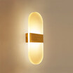 Baycheer HL484537 Modern Lighting Gold Leaf 6W Slab LED Wall Sconce Acrylic in Warm Light
