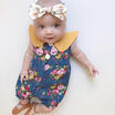 Newborn Baby Girls Sleeveless Collar Floral Romper Jumpsuit Summer Outfits USA