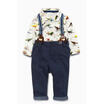Kids Baby Boys Long Sleeve Shirt TopsBracesPants Clothes 3pcs Outfit Set Cute