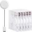 Excellent&easy UHOO 6705 easy to pull the white 12 box card holder chest card telescopic clip