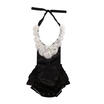 Newborn Kids Baby Girls Clothes Flower Backless Romper Jumpsuit Bodysuit Sunsuit