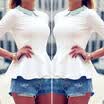 UK Summer Womens Casual Tops Blouse Short Sleeve Crew Neck Floral T-Shirt Ladies