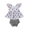 Toddler Kids Baby Girl Flower Unicorn T-shirt Tops Tutu DressPants 2PCS Outfit