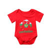 Newborn Baby Girl Boy Football Short Sleeve Romper Top Jumpsuit Bodysuit Clothes