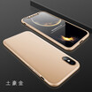 For iphone XS MAX XR Phone case 3 in 1 Case Ultra Thin Luxury 360 Full Protect hard PC Phone Cover
