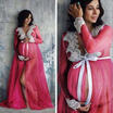 Chiffon Gown Maternity Maxi Dress Wedding Party Dresses Photography Prop Clothes