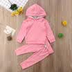 AU Newborn Baby Kids Boys Girls Hooded TopsLong Pants 2pcs Clothes Outfits Set