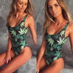 Womens Push Up Padded One Piece Monokini Swimsuit Swimwear Bathing Bikini Set