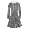 Vintage Plaid Knee Length Dress
