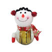 New Christmas Plush Candy Jar Santa Claus Snowman Reindeer Lovely Xmas Gift