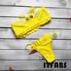 Women Push-up Padded Bra Bandage Bikini Set Swimsuit Triangle Swimwear Bathing
