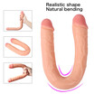 Double dildo lesbian double penis penetration double-sided double dildo female or couple sex toys 46 cm bag as a gift