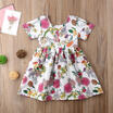 Toddler Kids Baby Girls Summer Floral Dress Princess Party Pageant Dresses