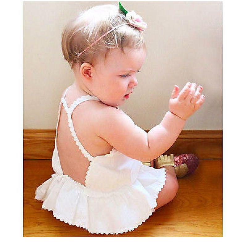 Infant Baby Girls Summer Vest Tank Tops Casual Sleeveless Backless T-shirt Top