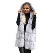 Women Girl Winter Fluffy Faux Fur Sleeveless Jacket Warm Outerwear Coats Fashion