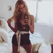 Women Turtle Neck Long Sleeve Stretch Leotard Bodysuit T-Shirt Top Blouse Romper