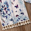 Kids Toddler Baby Girl Cotton Tassel Kimono Blouse Open Cardigan Cover Sunsuit N