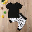 US Stock Toddler Kids Baby Boys Girls Dinosaur T-shirt Tops Short Pants Outfits
