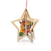 3D Christmas Tree Ornaments Wooden Pendant Hanging Xmas Party Decorations Home Decor Gift