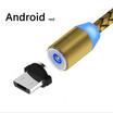 Magnetic Charging Micro Fast Cable For Android Phone Port 360 Degree Full range 1M 2M Nylon Braided USB Cable