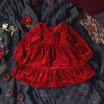 Velvet Girl Princess Dress Kid Party Wedding Pageant Formal Tutu Dresses Clothes