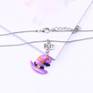 fashion jewelry Halloween hat BFF childrens necklace two-piece set Best Friends suit necklace