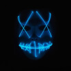 Halloween LED Light Mask Scary Smiling face Rave Purge Festival Cosplay Party