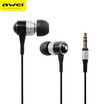 Awei ES-Q3 In-Ear Earphone Stereo Headphones Earbuds Super Bass Headset Fone de ouvido Auriculares Ecouteur Kulaklik Audifonos