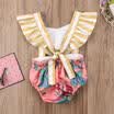 Toddler Kid Baby Girls Unicorn Backless Romper Bodysuit Jumpsuit Outfits Clothes