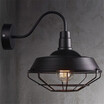 Baycheer HL416364 Old Black Gooseneck Barn LED Wall Sconce