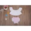 Cute Newborn Baby Girl Lace Off Shoulder Vest Tops Shorts Summer Outfits Clothes