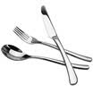 Jingdong supermarket the United States kitchen maxcook stainless steel knife&fork spoon tableware three-piece Western tableware silver months MCGC-163 thick anti-hot&drop