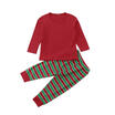 Christmas Family Matching Pajamas Set Womens Mens Kid Stripe Sleepwear Nightwear