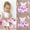 2-7Year Floral Toddler Kids Baby Girls Lace Flower Dress Sundress Party Dresses