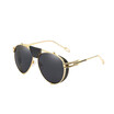 Fashion SteamPunk Sunglasses Men Classic metal pilot Sunglasses Brand Designer Vintage Punk Eyewear