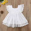 Lovely Kids Baby Kids Party Dress Wedding Lace Ruffle Girl Princess Dress AU