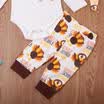 Thanksgiving Newborn Baby Boy Girl Top Romper Pants Outfits Set Clothes US Stock