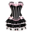 Plus Size Ruffles Two Piece Corset Dress
