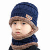 Autumn&winter new wool hat neckband suit tide Korean version winter thickened warm knit hat childrens hat