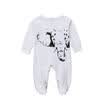 Elephant Newborn Baby Boy Girl Long Sleeve One Piece Romper Jumpsuit Clothes UK