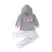 Kids Baby Girls Cotton Top Sweater Denim Hole Pants Leggings Outfits Set Clothes
